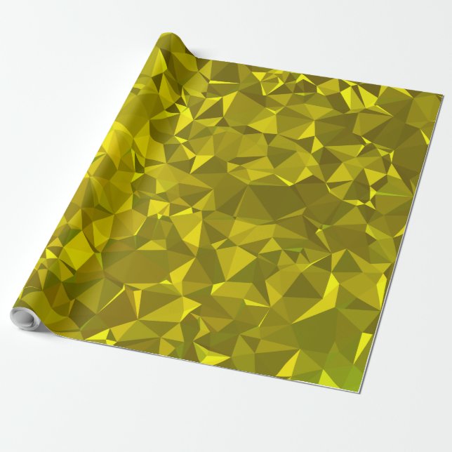 Abstrakte und moderne geometrische Designs - Goldr Geschenkpapier (Ungerollt)