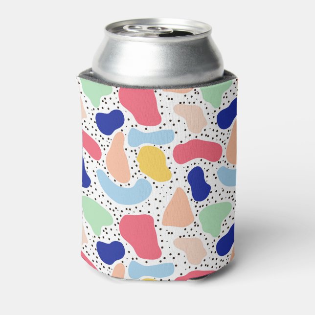 Abstrakte und moderne niedliche Kinderformen Dosenkühler (Kanne Rückseite)