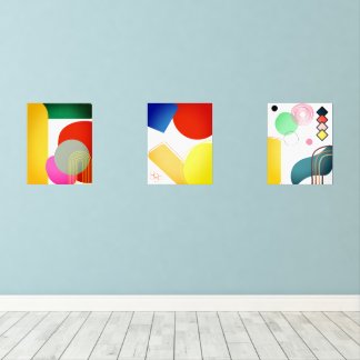 Abstrakte unregelmäßige Form Kunst - Eine einzigar Bilderwand Sets