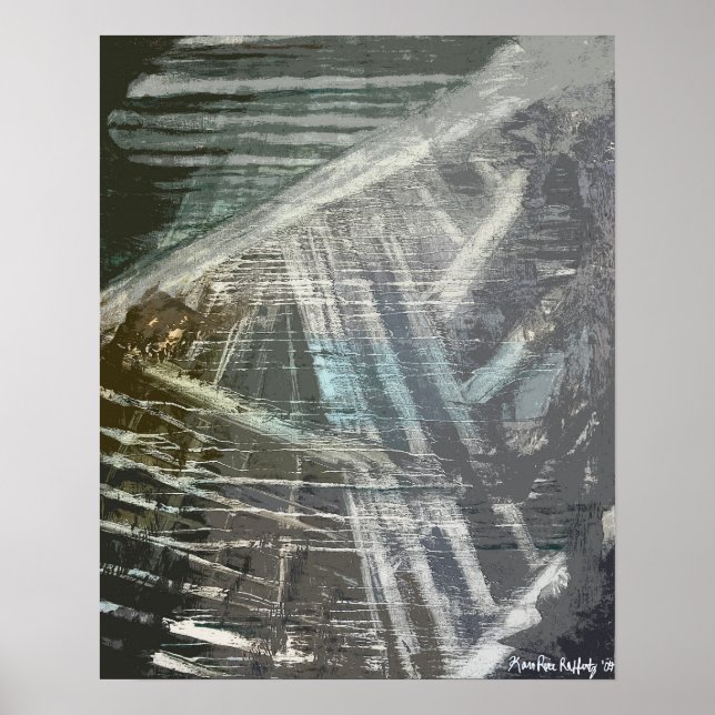 Abstrakte Untergrundmalerei Poster (Vorne)