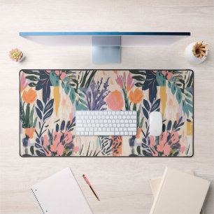 Abstrakte Vase Vase Kunst-Design in warmen Pastell Schreibtischunterlage