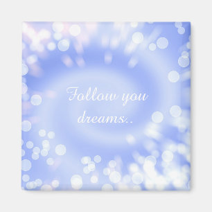 abstrakte Veilchenspirale Magnet