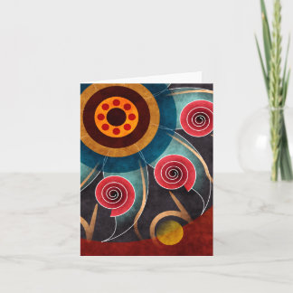 Abstrakte Vektor-Kundenkarte mit Blumenfarbe Karte