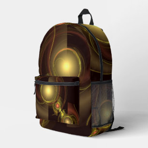 Abstrakte Verbindung Bedruckter Rucksack