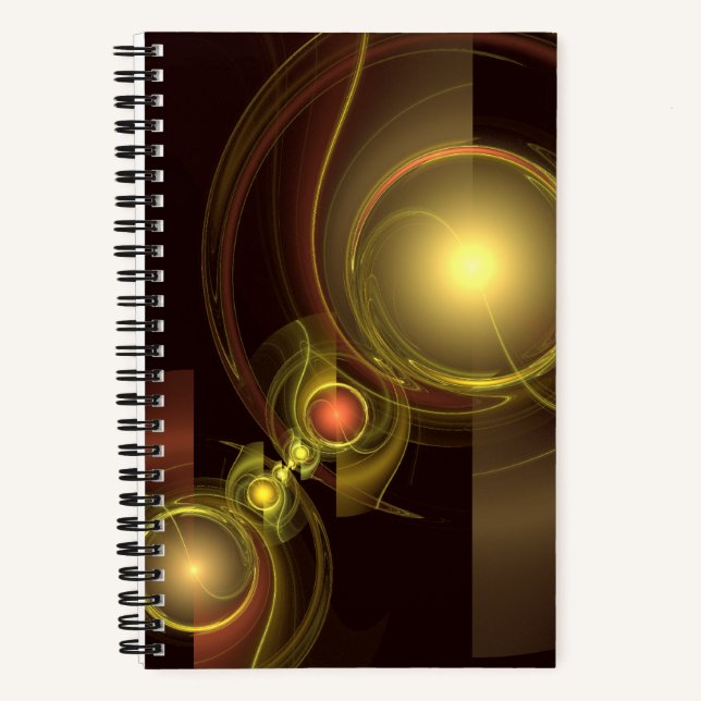 Abstrakte Verbindung Notizbuch (Vorderseite)