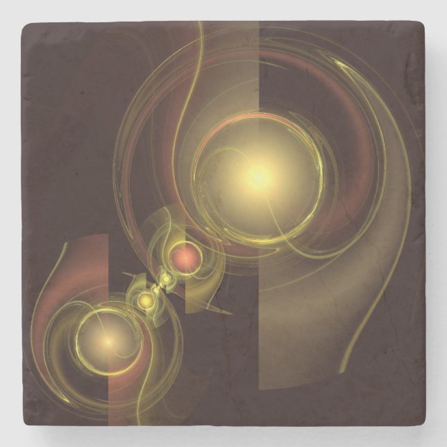 Abstrakte Verbindung Steinuntersetzer (Vorderseite)