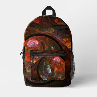Abstrakte Verbindungsart Bedruckter Rucksack