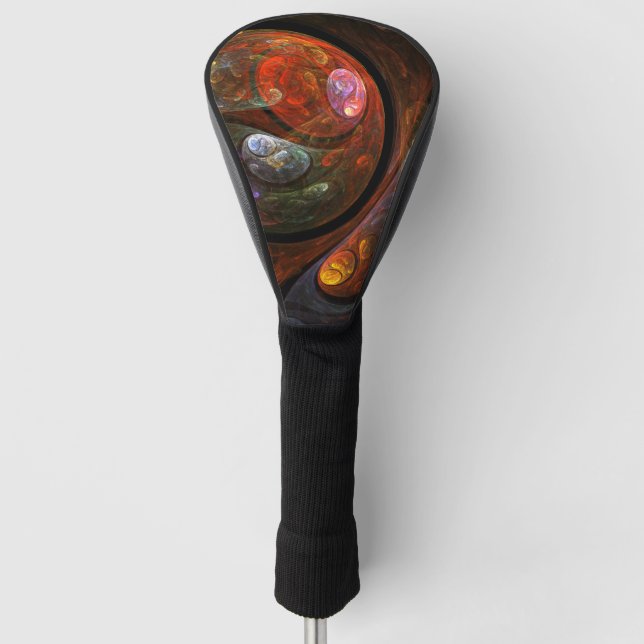 Abstrakte Verbindungsart Golf Headcover (Vorderseite)