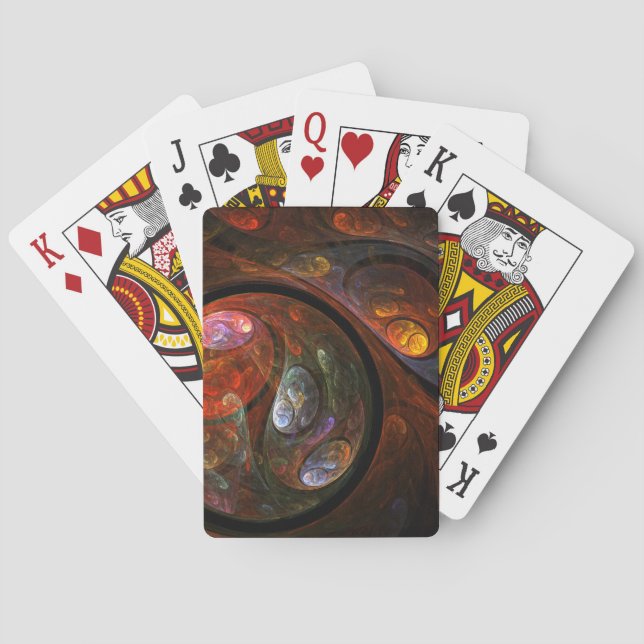 Abstrakte Verbindungsart Spielkarten (Rückseite)