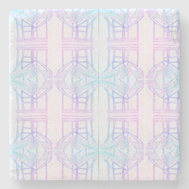 Abstrakte Verflechtung  Steinuntersetzer (Vorderseite)