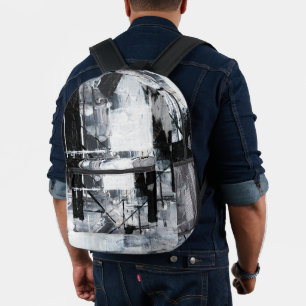 Abstrakte Verpackungen 10 Bedruckter Rucksack
