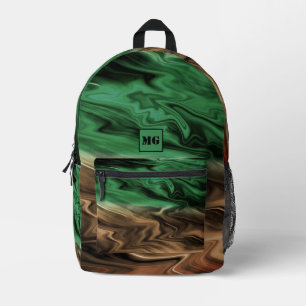 Abstrakte verschwommenes gepunktetes Muster in ora Bedruckter Rucksack