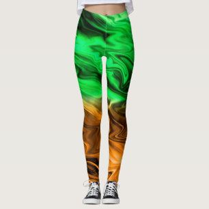 Abstrakte verschwommenes gepunktetes Muster in ora Leggings