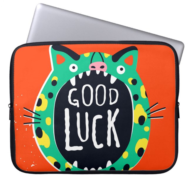 Abstrakte viel Glück Laptopschutzhülle (Vorderseite)