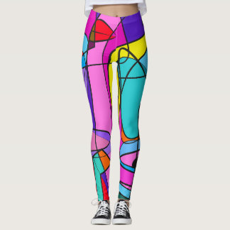 abstrakte Vielfarbigkeit Leggings