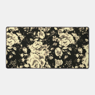 Abstrakte Vintage-Blumen-Sparkle-Glastextur Schreibtischunterlage