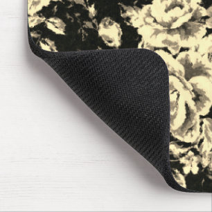Abstrakte Vintage-Blumen-Sparklinglastextur Mousepad