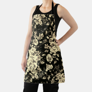 Abstrakte Vintage-Blumen-Sparklinglasurtextur Schürze
