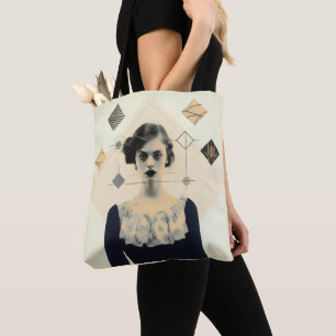 Abstrakte Vintage-Frau
