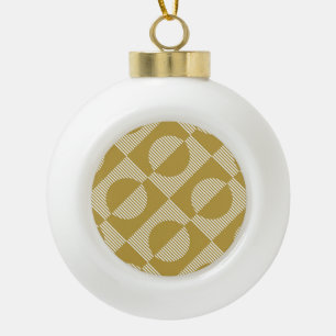 Abstrakte Vintage Geometrie nahtlos Keramik Kugel-Ornament