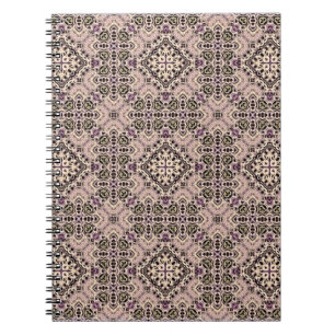abstrakte Vintage Hintergrundfarbe Mosaiksymmetrie Notizblock