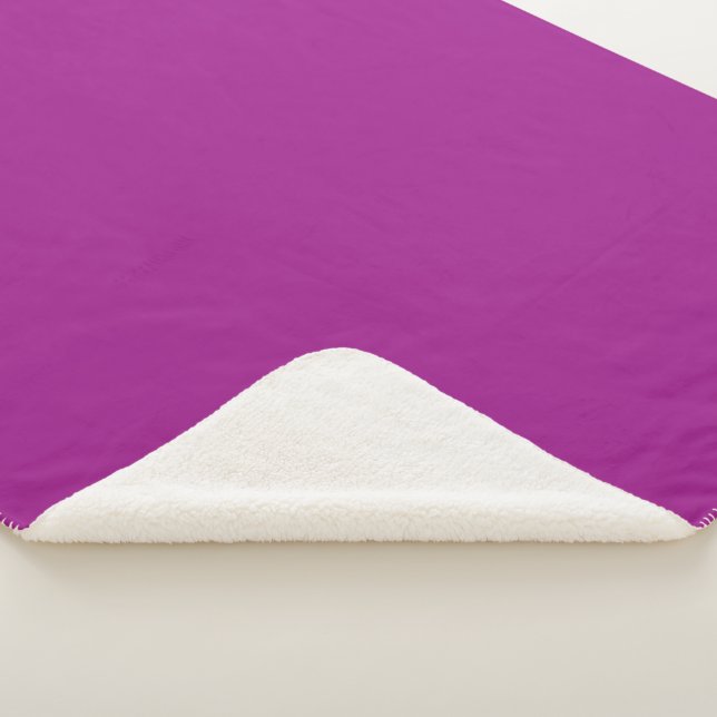 Abstrakte violette einfache Farbe Sherpadecke (3/4)