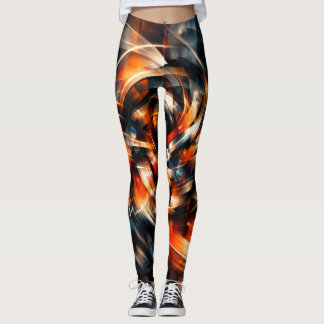 Abstrakte Vision von Bewegung und Geist Leggings