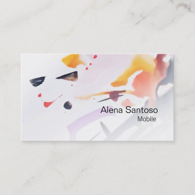 Abstrakte Visitenkarte (Vorderseite)