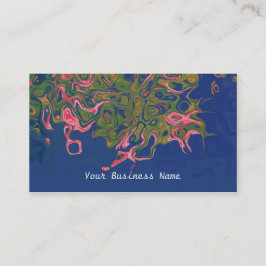 Abstrakte Visitenkarte für Rosa, Grün und Marine