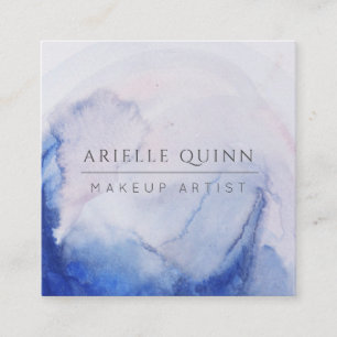 Abstrakte Visitenkarte für Wasserfarben-Makeup-Kün