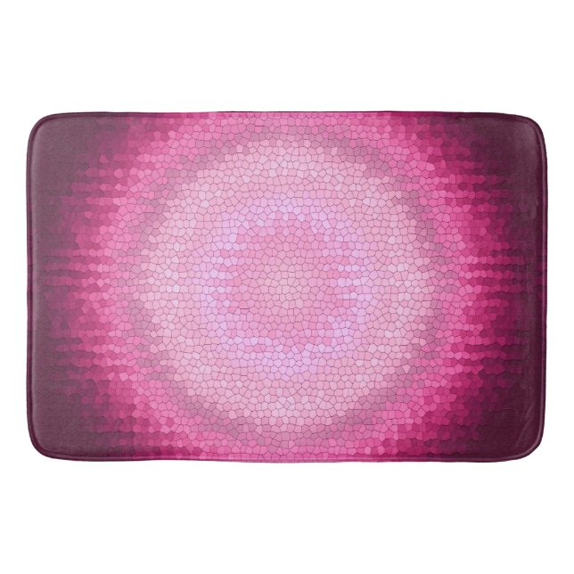 Abstrakte Vitrage rosa Textur. Badematte (Vorderseite)