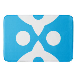 Abstrakte Vögel kühne einfache Design Sky Blue Badematte