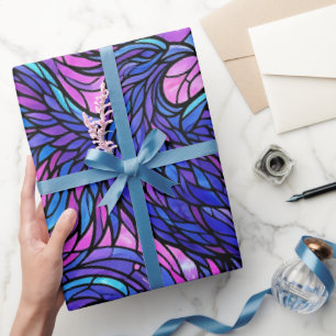 Abstrakte Vogelflug-verfärbtes Geschenkpapier