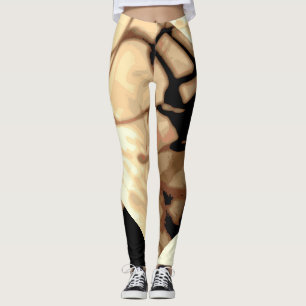 abstrakte Vogelschatten Leggings