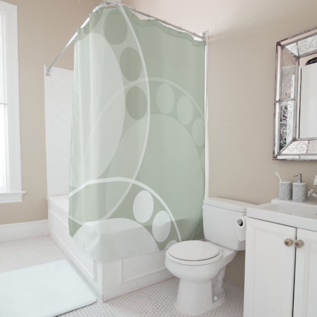 Abstrakte Vorderseite - Neutral - Duschvorhang (Beispiel)