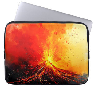 Abstrakte Vulkanausbrüche Laptopschutzhülle