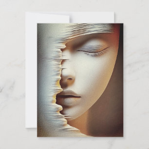 Abstrakte Wand an Wand Kunst - Moderne Textur Postkarte