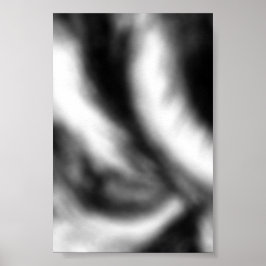 Abstrakte Wand Schwarz/Weiß Poster