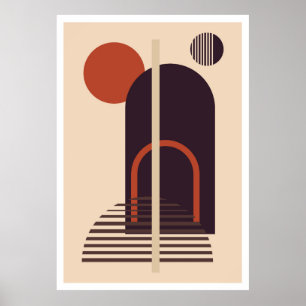 Abstrakte Wandgestaltung Poster