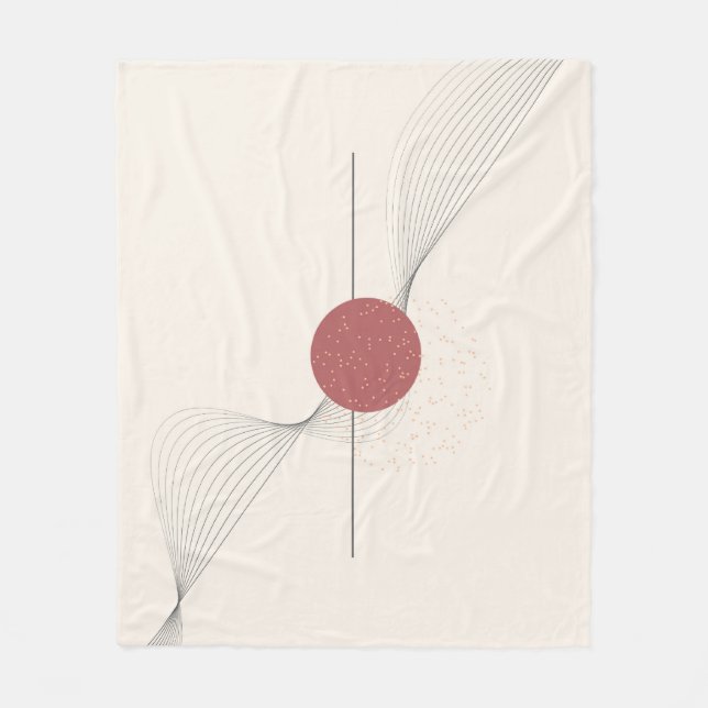 Abstrakte Wandkunst Fleecedecke (Vorderseite)