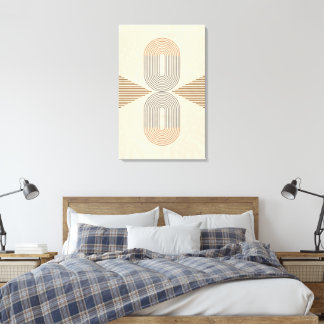 Abstrakte Wandkunst im Stil der Mitte des 20. Jahr Leinwanddruck