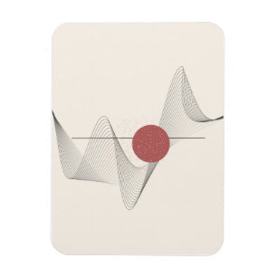 Abstrakte Wandkunst Magnet