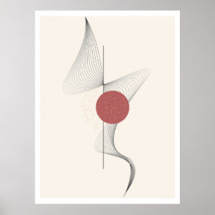 Abstrakte Wandkunst Poster