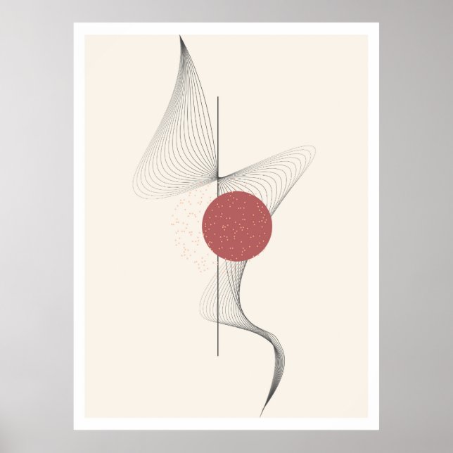 Abstrakte Wandkunst Poster (Vorne)