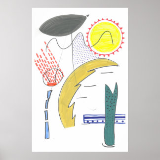 Abstrakte Wandkunst Poster