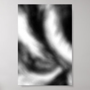 Abstrakte Wandkunst Schwarz und Weiß Poster