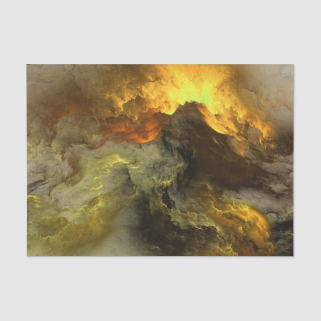 Abstrakte warme Wolken - Gewebepapier Seidenpapier (Vorderseite)