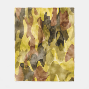 Abstrakte Wasserfarbe: Camouflage-Gefärbte Krawatt Fleecedecke