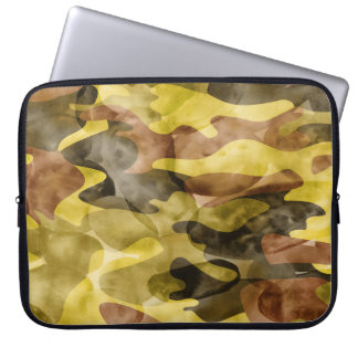Abstrakte Wasserfarbe: Camouflage-Gefärbte Krawatt Laptopschutzhülle