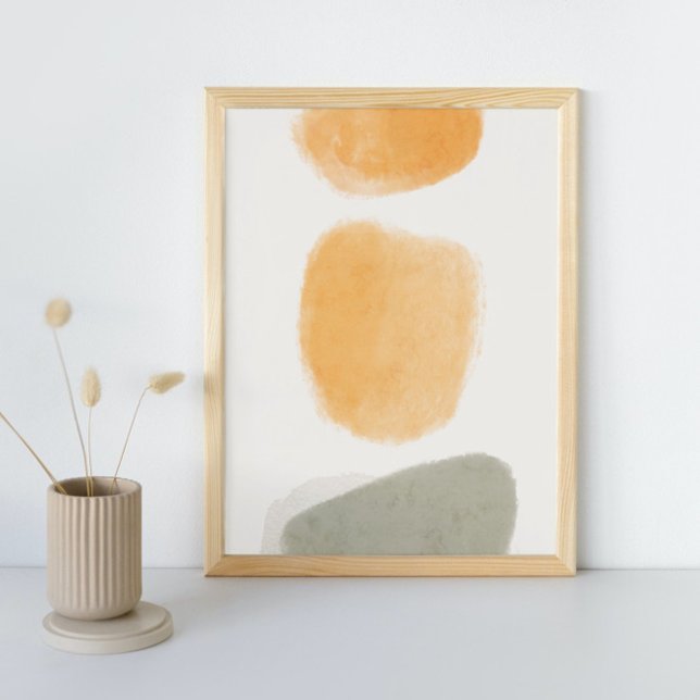 Abstrakte Wasserfarbe geometrisch, Abstrakt, minim Poster (Von Creator hochgeladen)